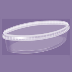 Полипропиленовая банка с крышкой 1л