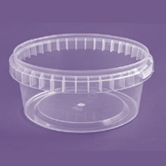 Полипропиленовая банка с крышкой 585мл