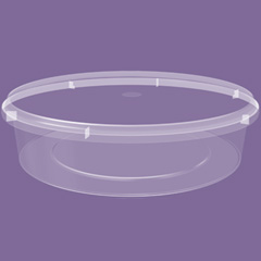 Полипропиленовая банка с крышкой 1л