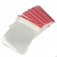 Пакеты Zip Lock 7х10, 40 мкм. красная полоска (1/100)