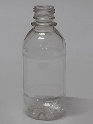 Бутылка ПЭТ 0.25л с крышкой прозрачная