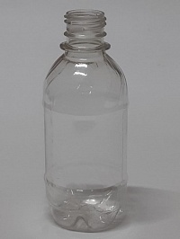 Бутылка ПЭТ 0.25л с крышкой прозрачная