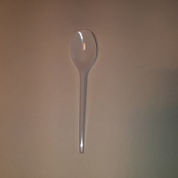 Ложка одноразовая белая 17см