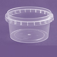 Полипропиленовая банка с крышкой 280мл