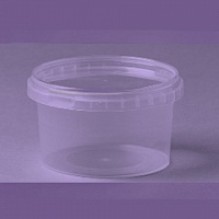 Полипропиленовая банка с крышкой 650мл