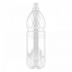Бутылка ПЭТ 1.5л с крышкой прозрачная