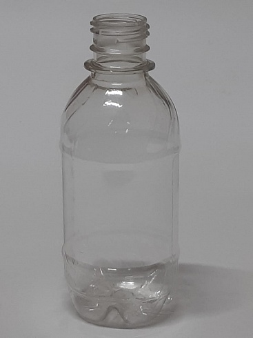 Бутылка ПЭТ 0.25л с крышкой прозрачная