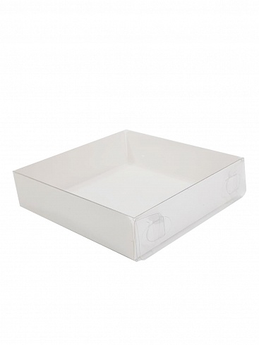 Коробка с прозрачной крышкой 120х120х30