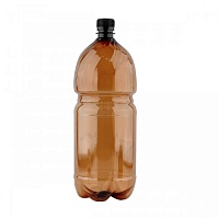 Бутылка ПЭТ 2л с крышкой коричневая