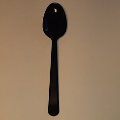 Ложка одноразовая черная 18см