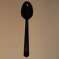 Ложка одноразовая черная 18см