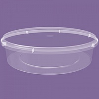 Полипропиленовая банка с крышкой 1л