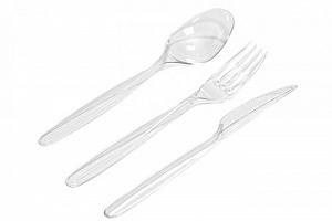 Комплект столовых приборов 3в1 в индивидуальной упаковке
